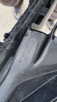 фото thumb №13, Спойлер dół бампера перед mercedes eqs w297 amg