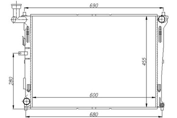 фото thumb №14, Радіаторів двигуна nissens 66674 253101h000