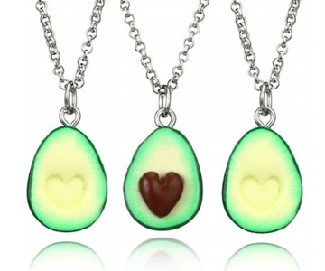 ОЖЕРЕЛЬЕ ИЗ 3-Х СЕРДЕЧНЫХ ДРУЗЕЙ АВОКАДО AVOCADO B045