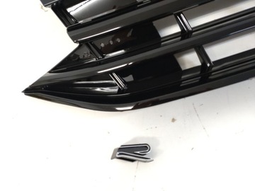 фото thumb №6, Новый решётка радиатора решётка радиатор решётка vw tiguan ii рестайлинг r-line 2020- полный чёрный