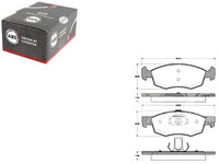 фото thumb №1, Abs37679 тормозные колодки тормозной. dacia logan 07-