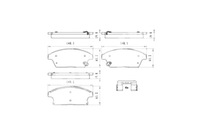 фото thumb №2, Тормозные колодки тормозные передние chevrolet cruse trax opel astra j mokka