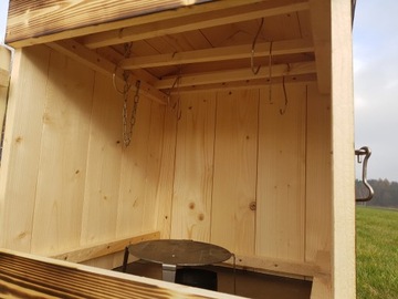WODZOK GARDEN ДЕРЕВЯННАЯ КОПИЛКА С ОТКИДНОЙ КРЫШЕЙ
