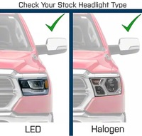 фото thumb №15, Фары лампы kpl full led диоды black europa dodge ram v 5 1500 2019-24