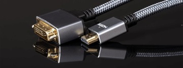 Kabel HDMI na DVI 3M Dwukierunkowy DVI-HDMI 24+1