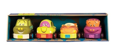 B.Toys — Четыре мягких машинки Pull Back — BX1048 BX1995