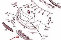 фото thumb №8, Mercedes-benz b w246 защита бампера передний нижняя опора nowa orygina