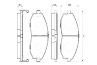 фото thumb №2, Тормозные колодки тормозные hyundai перед h1 bosch