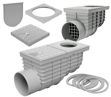 ОЧИСТИТЕЛЬ БОКОВЫХ ЖЕЛОБОВ SIDE GUTTER CLEANER DRAIN 110 Серый Универсальный Сифон
