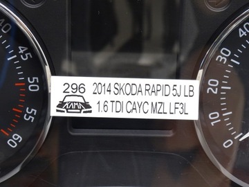 фото thumb №8, Спідометр  манометр прилади skoda rapid 5j 1.6 tdi cay cayc 14r 5ja920940e