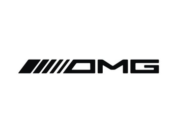 OMG AMG Mercedes Sticker для автомобильного стекла *24 см *Цвета *Без фона