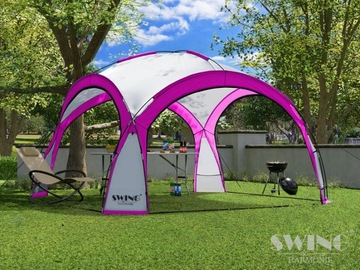 САДОВЫЙ ПАВИЛЬОН PARTY DOME 4,5х4,5м РОЗОВОГО ЦВЕТА