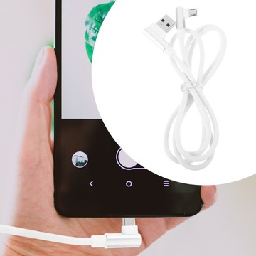 КАБЕЛЬ USB 90 ГРАДУСОВ КАБЕЛЬ ДЛЯ МИКРО ЗАРЯДКИ, БЫСТРЫЙ ТИП