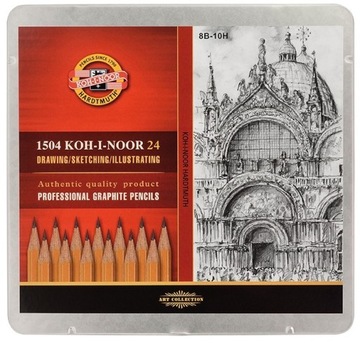 KOH-I-NOOR Набор карандашей для рисования 8В-10Н 24