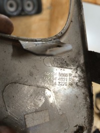 Решітка бампера ліва протитуманна фара led хром renault scenic 3 рестайлінг  623845685r Зі Шроту, фото thumb