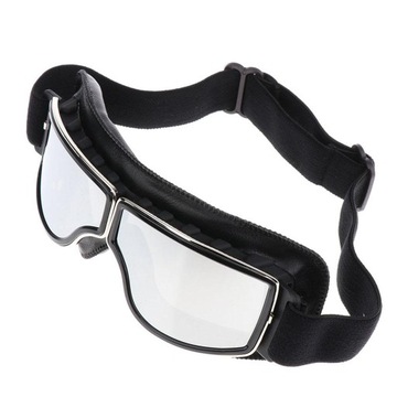 Motocyklowe zabytkowe okulary odporne na zadr