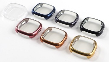 Etui 2w1 Metalic Przód Boki FitBit Versa 4 Sense 2