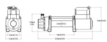 ЛЕБЕДКА ПРЕСКО PEW12000-12V - 5,4 Т