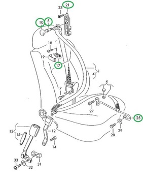 фото thumb №15, Pas безопасности водителя левый перед volkswagen lupo 6x3857705c оригинал