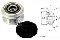 фото thumb №2, Колесо пасове генератора opel 1,2 1,4 09- corsa d m