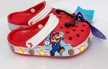 ДЕТСКИЕ САНДАЛИИ CROCS SUPER MARIO LUMINOUS ШЛЕПАНЦЫ, размеры 22-23