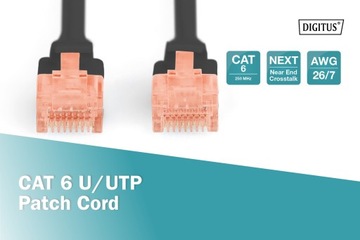 Кабель локальной сети для компьютера, 2 м, кат.6 UTP B
