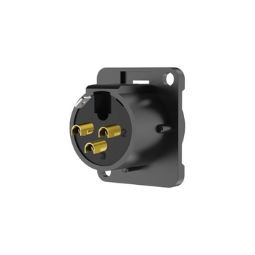 ЗАГЛУШКА ДЛЯ МОНТАЖА НА ПАНЕЛИ XLR 3-контактный XLR Roxtone RX3MD-BG