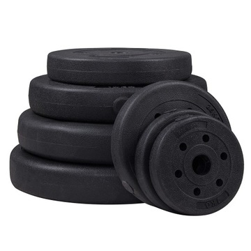 OBCIĄŻENIE ZESTAW TALERZE 2x2,5kg OBCIĄŻENIA KOMPOZYTOWE BITUMICZNE 29mm