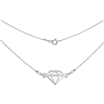 DIAMENT SREBRNY KOMPLET 3W1 SREBRO 925 + PUDEŁKO