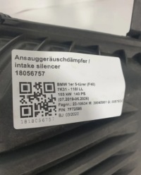 фото thumb №5, Корпус фильтр воздуха bmw f48 f39 f40 f52 f55 f56 f57 potestowa 8655834