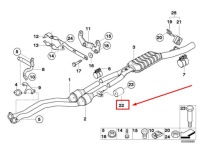 Гасник коливань системи випускний bmw z4 e86 3412864 18103412864 Ціна, фото thumb