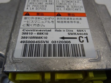 МОДУЛЬ ДАТЧИКА ПОДУШКИ БЕЗОПАСНОСТИ SUZUKI ALTO NISSAN PIXO 2009-2014 38910-68K10