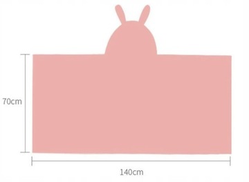 ПОЛОТЕНЦЕ ДЛЯ КУПАНИЯ С КАПЮШОНОМ 70Х140 ДЕТСКОЕ ПЛЯЖНОЕ ПОНЧО