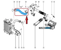 фото thumb №7, Шланг turbo інтеркулер renault espace v talisman 1.6 dci 144606343r