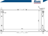 Радіатор двигуна kia clarus 1.8/2.0 07.96- nisse + набір необхідних речей аварійний #18 Київ, фото thumb