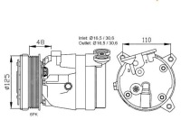 фото thumb №1, Nrf компрессор кондиционера opel vectra a
