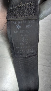 фото thumb №5, Pas безопасности левый зад volkswagen golf iv 1.6b 99r 1j6857805