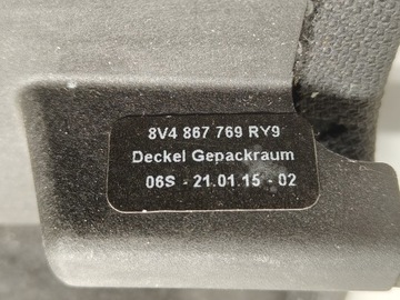 фото thumb №6, Audi a3 8v полка задняя багажника sportback 5d оригинал 12-20