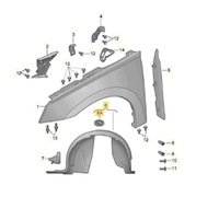 фото thumb №1, Оригінальний номер skoda 657809957d підкрилок ліві перед skoda scala