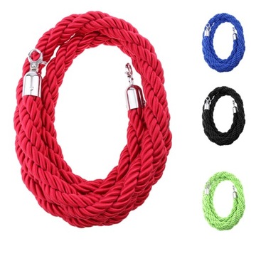 Kolejka na kłonicę linową z liną sprzętową (Rope with Hardware) , 6.6ft Red