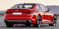 фото thumb №12, Бампер задняя audi a5 f5 b9 16- wz s5 rs rs5 диффузор насадки чёрный серебристый