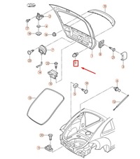 фото thumb №8, Vw beetle a5 rear lid adjustable сплав buffer 6x0827499f