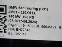 фото thumb №15, Бампер bmw 5 g30 g31 6x pdc камера pod радар