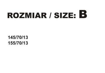 Pokrowiec na koło zapasowe - Rozmiar B
