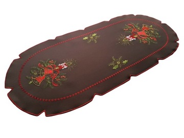коричневая дорожка для стола 40 x 90 см, колокольчик
