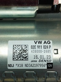 фото thumb №3, Vw arteon r 2.0 tfsi стартер 02e911024p