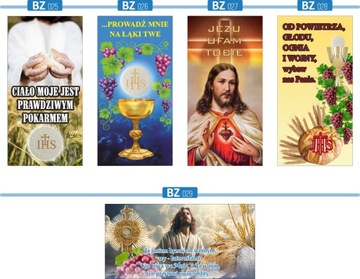 BANER NA OŁTARZ BOŻE CIAŁO religijny dekoracja kościoła 150x100 DUŻO WZORÓW
