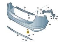 фото thumb №1, Заглушка фаркоп буксировочный задняя seat alhambra 7n0807441 gru