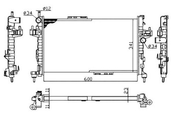 фото thumb №1, Nrf радіаторів opel combo corsa c nrf