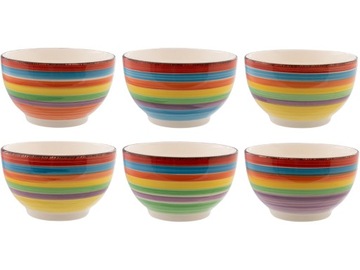 Ceramiczny TALERZ DO ZUPY miska 500 ml Seria MEXICO - komplet 6 sztuk